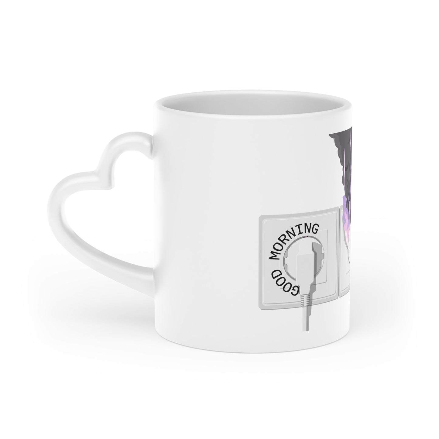 Good morning heart mug -